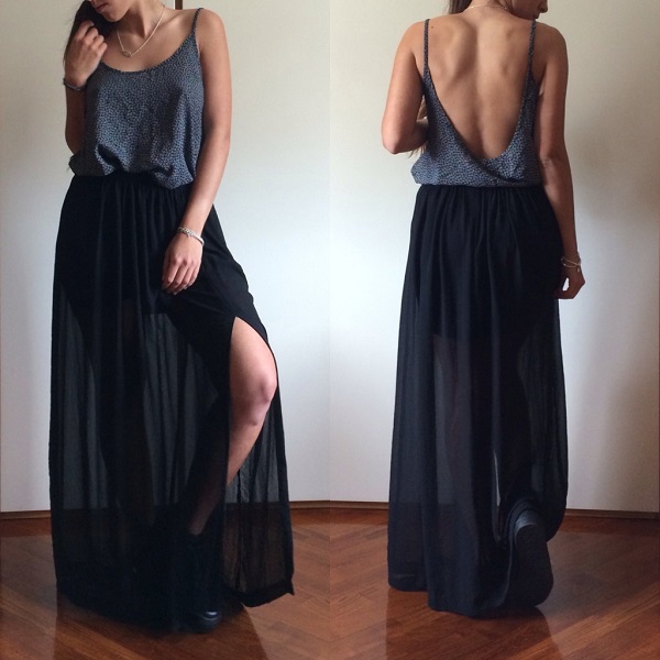 Long skirt, elemento fondamentale di un outfit boho-chic