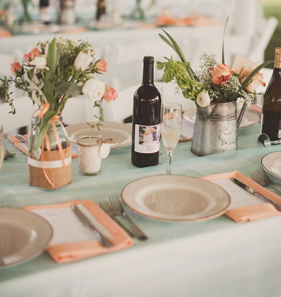 Decorazioni per i tavoli del matrimonio, 3 idee chic da Pinterest