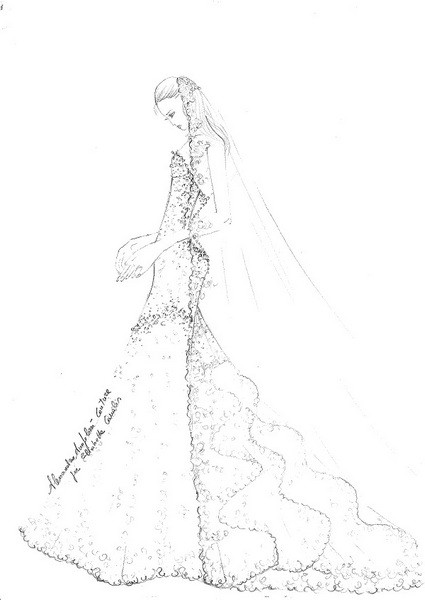 Elisabetta Canalis svela il modello del suo abito da sposa