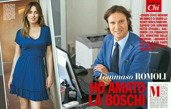 Tommaso Romoli e Maria Elena Boschi