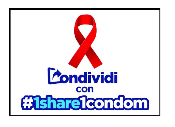 Social network, si diffonde #1share1condom per la giornata contro l'AIDS