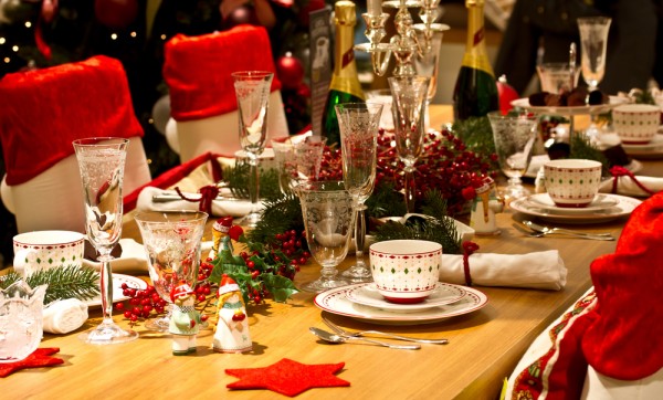 Come decorare la tavola di Natale eco - chic