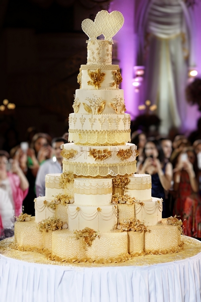 torta di nozze di pasta di zucchero