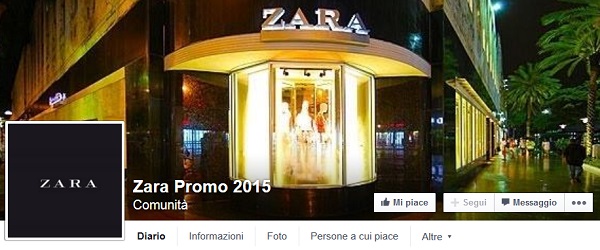 Zara regala 450 gift card su Facebook, una bufala del web
