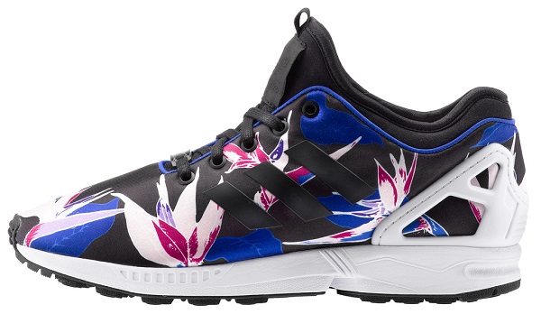 adidas black floreal viola laterale