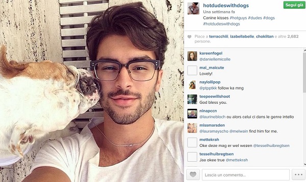 Hot Dudes with Dogs, maschi sexy e cani su Instagram
