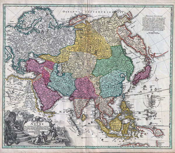 mappe antiche Asia homann