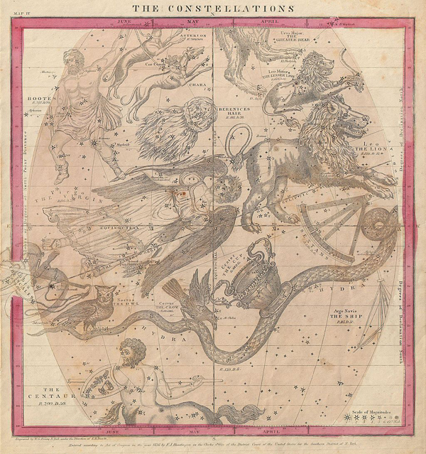 mappe antiche costellazioni