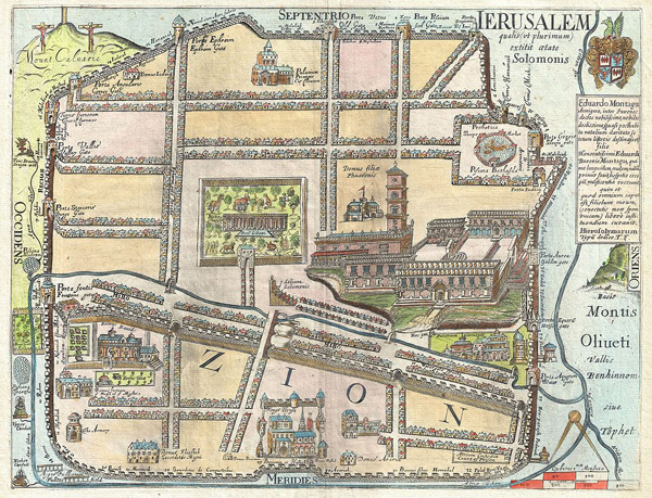 mappe antiche jerusalem fuller