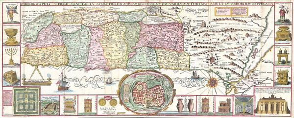 mappe antiche Holy Land tirinus