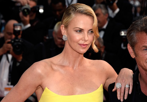 CANNES, FRANCE - MAY 14:  Charlize Theron attends Premiere of "Mad Max: Fury Road" during the 68th annual Cannes Film Festival on May 14, 2015 in Cannes, France.  (Photo by Clemens Bilan/Getty Images)