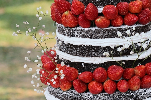 torta nuziale alla frutta