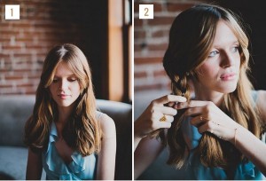 acconciatura sposa treccia coroncina