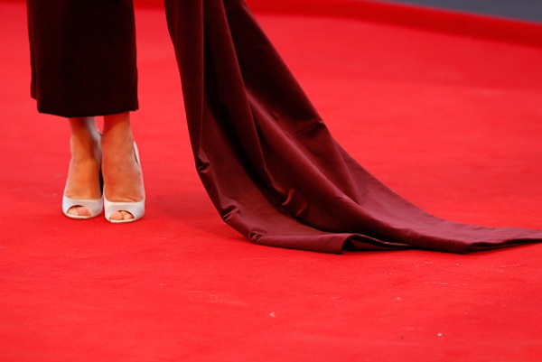 VENICE, ITALY - SEPTEMBER 04:  Actress Diane Kruger, shoe detail, attends a premiere for 'Black Mass' during the 72nd Venice Film Festival on September 4, 2015 in Venice, Italy.  (Photo by Tristan Fewings/Getty Images)