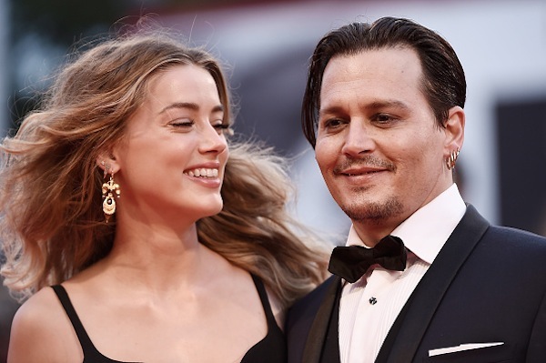 VENICE, ITALY - SEPTEMBER 04:  Johnny Depp and Amber Heard attend a premiere for 'Black Mass' during the 72nd Venice Film Festival at  on September 4, 2015 in Venice, Italy.  (Photo by Ian Gavan/Getty Images)
