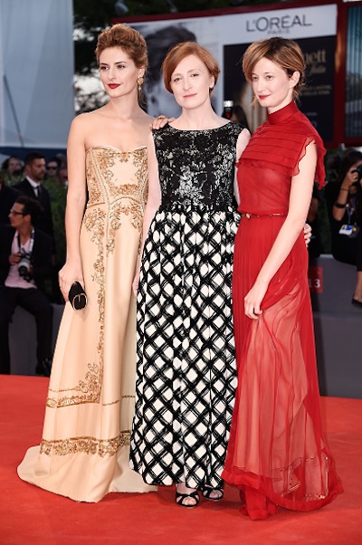 VENICE, ITALY - SEPTEMBER 08: Actresses Lidiya Liberman, Federica Fracassi and Alba Rohrwacher attend a premiere for 'Blood Of My Blood' during the 72nd Venice Film Festival at  on September 8, 2015 in Venice, Italy.  (Photo by Ian Gavan/Getty Images)