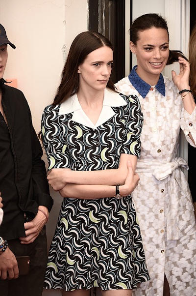 VENICE, ITALY - SEPTEMBER 05:  Stacy Martin and Berenice Bejo attend a photocall for 'The Childhood Of A Leader' during the 72nd Venice Film Festival at Palazzo del Casino on September 5, 2015 in Venice, Italy.  (Photo by Ian Gavan/Getty Images)