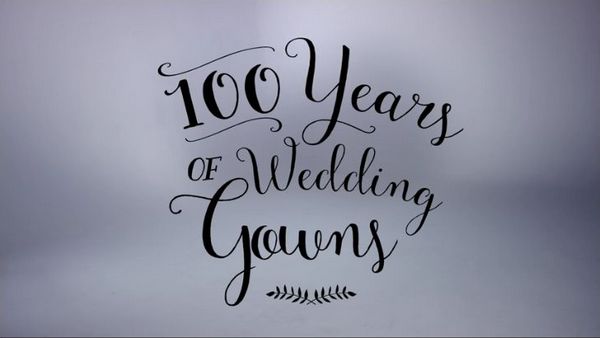 100 anni di abiti da sposa in 3 minuti