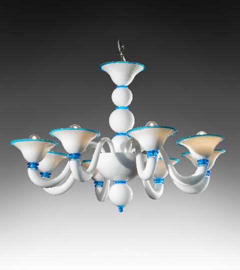 Canaletto 8L bianco-turchese