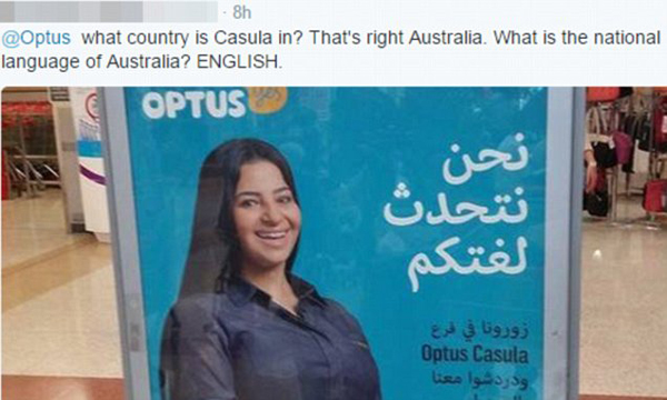 Una pubblicità in arabo crea il caos in Australia