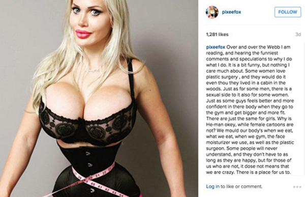 pixee fox punto vita